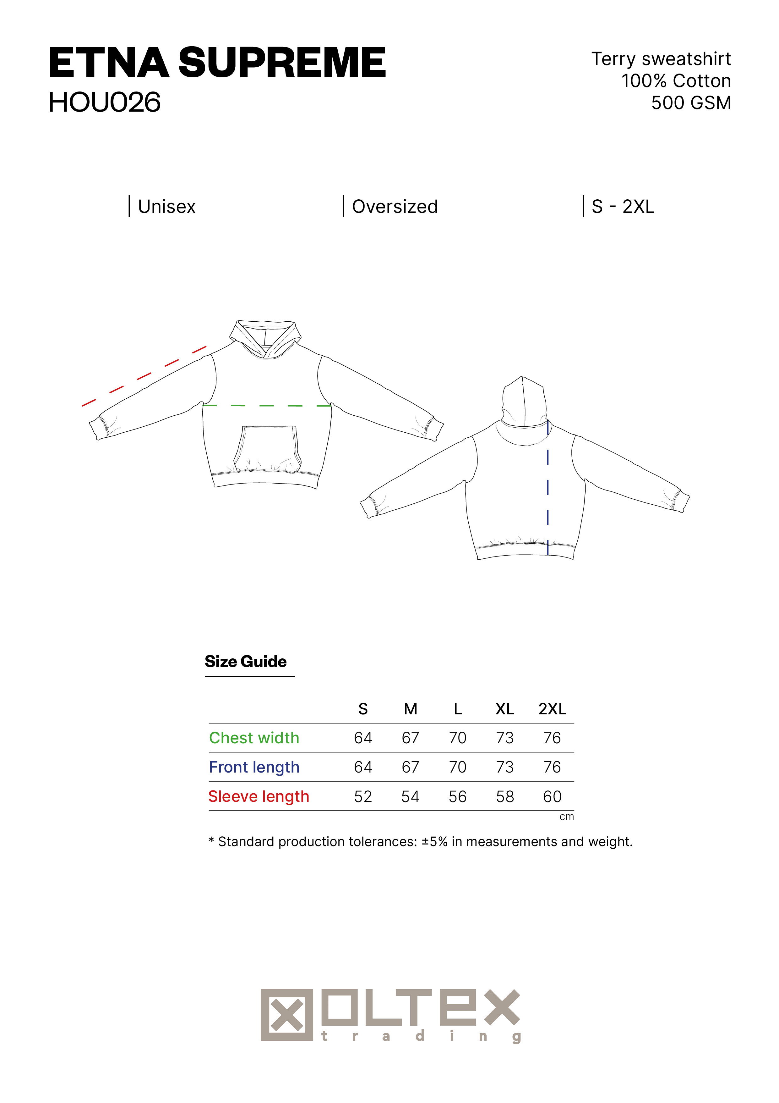 SIZE GUIDE ETNA SUPREME