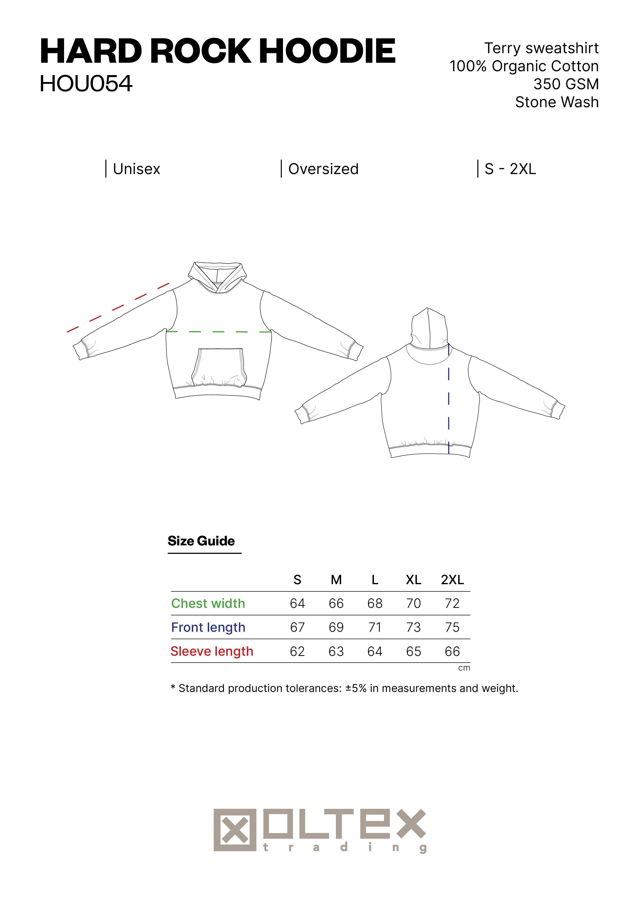 HARD ROCK SIZE GUIDE