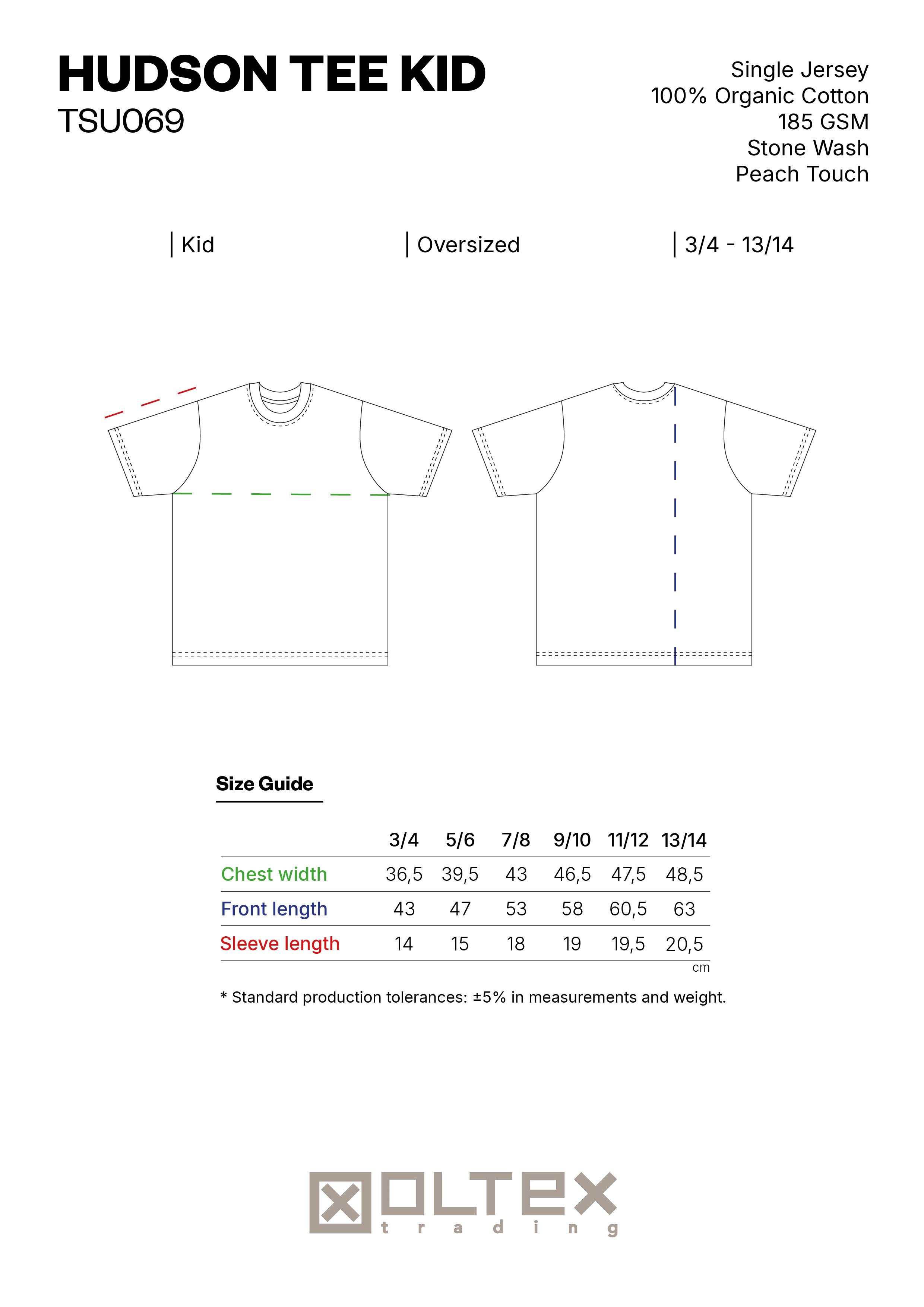 HUDSON TEE KID SIZE GUIDE