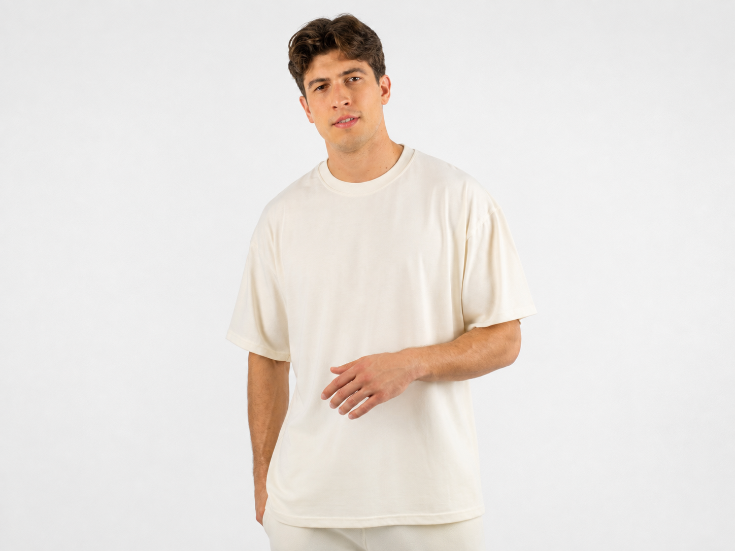 camiseta oversize blanca