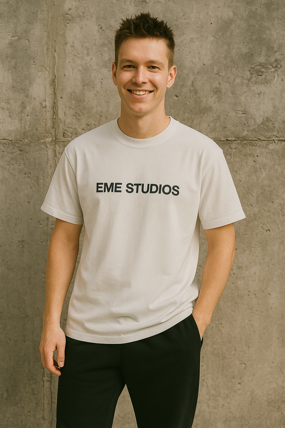 EME Studios camiseta blanca
