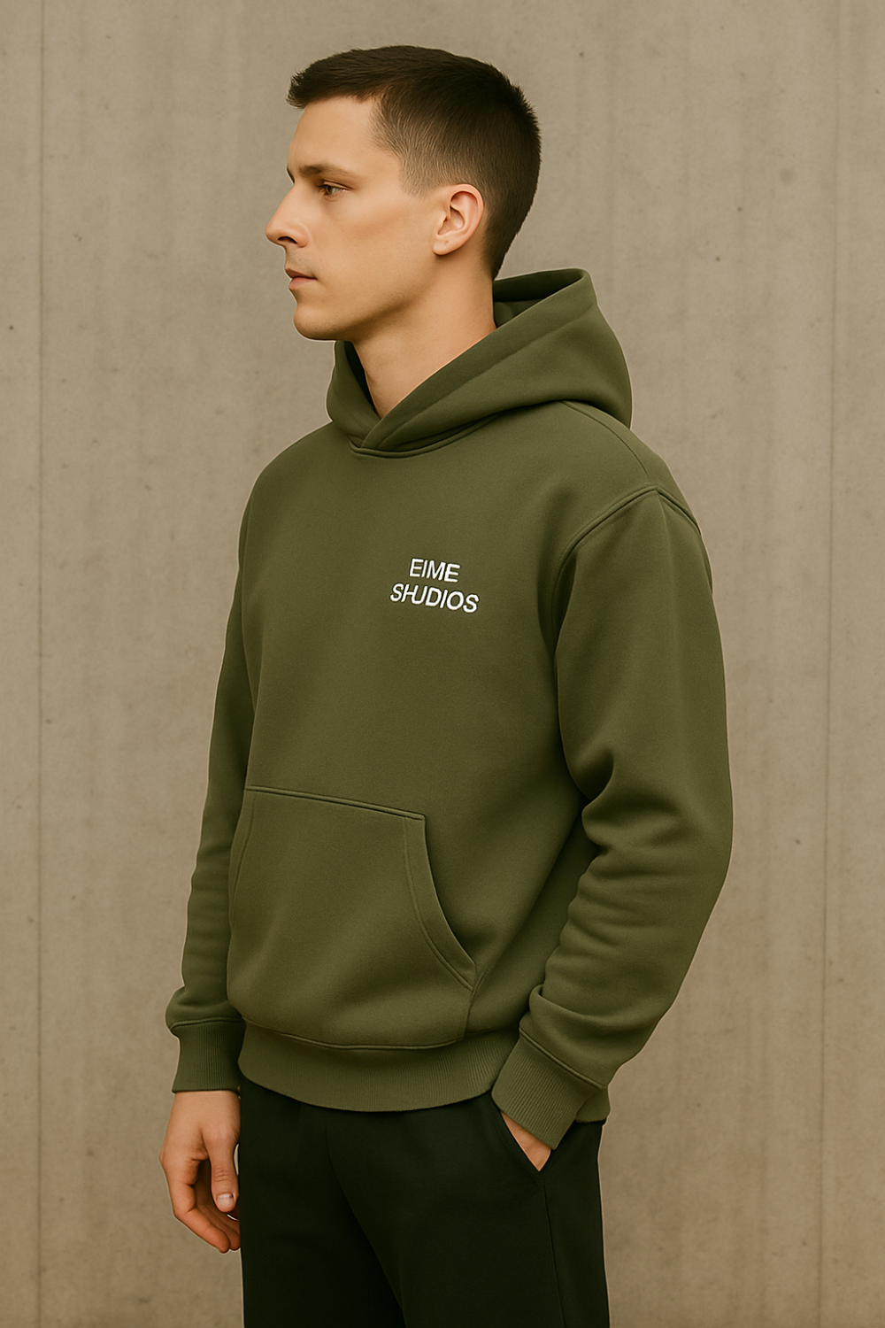 EME Studios hoodie verde